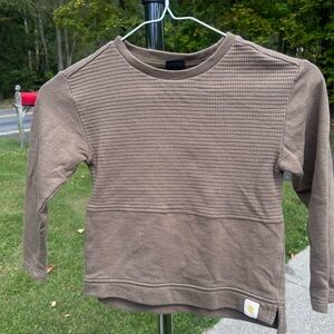 Gildan Textured Tan Long Sleeve Shirt